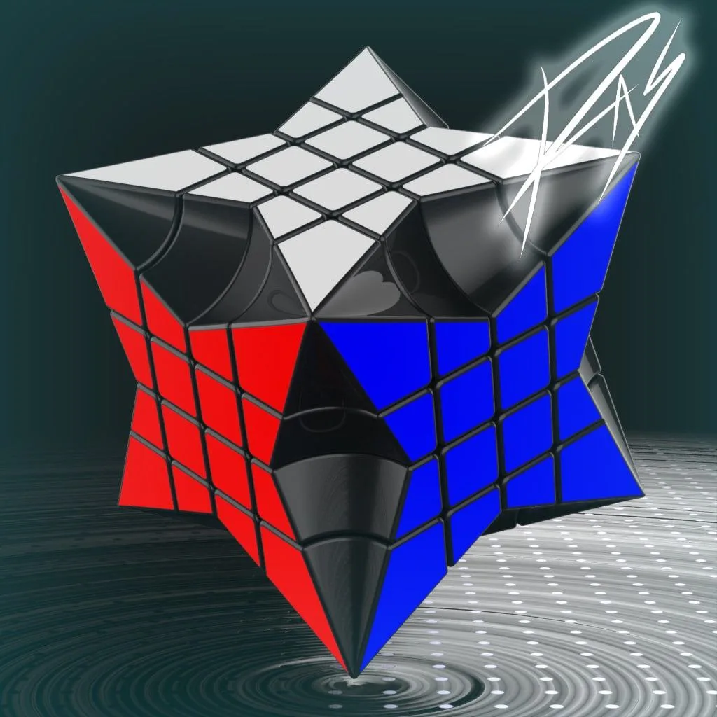 4x4x4 Shuriken Face - Twisty Puzzles | Custom Cubes